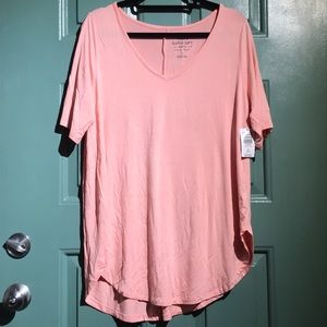 Torrid 2/4 Sleeve Super Soft Pink Top Size 2